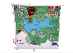 東海市大池公園案内図ビュースポット